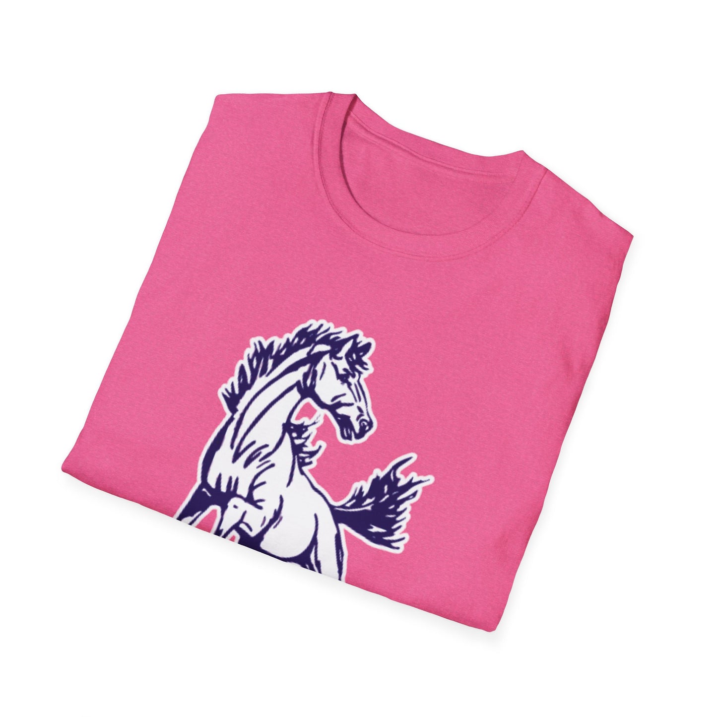 Horse Graphic Unisex Softstyle T-Shirt, Equestrian Gift, Animal Lover Tee, Casual Wear, Unique Horse Lover Shirt